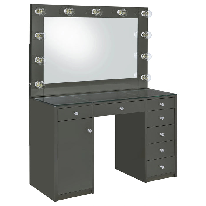 Acena Makeup Vanity Table with LED Mirror Coaster Furniture 931143