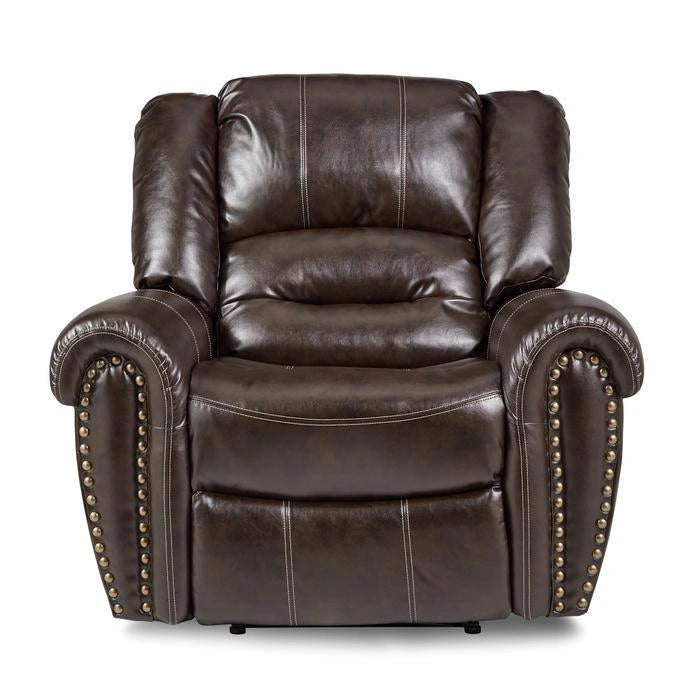 Center Hill Glider Reclining Chair in Dark Brown 9668BRW-1
