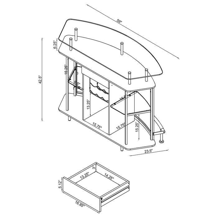 Gideon Home Bar - Furniture House (Dover,NJ)