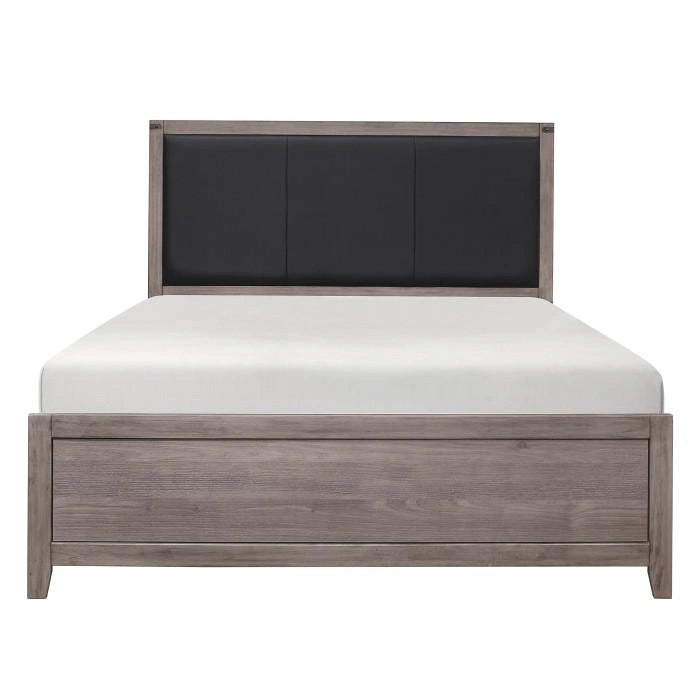 Woodrow Queen Panel Bed in Gray 2042-1*