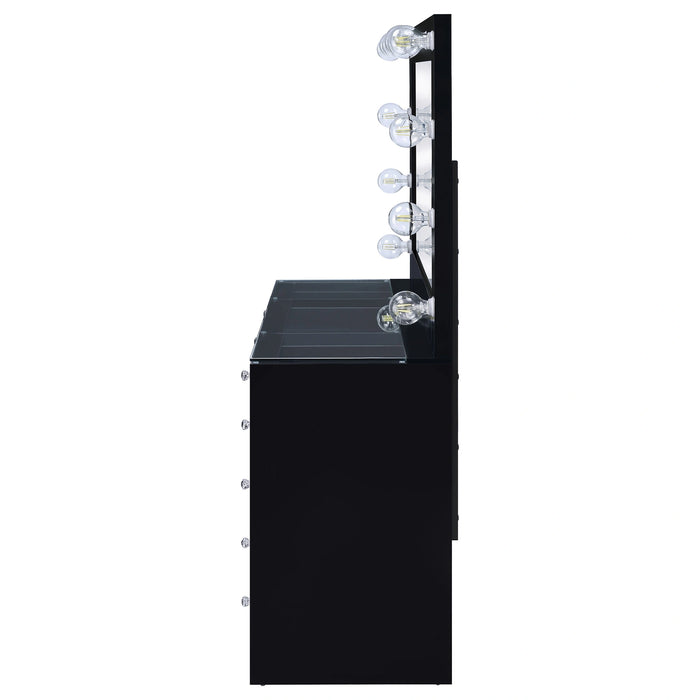 Acena Makeup Vanity Table with LED Mirror Coaster Furniture 931143