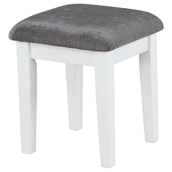 Elijah Makeup Vanity Table with LED Mirror and Stool Coaster Furniture 931149