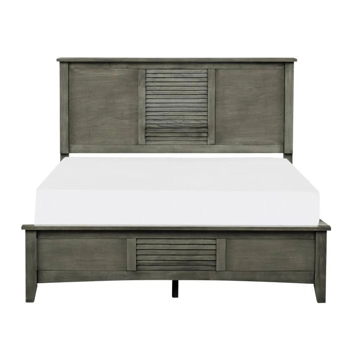 Garcia Queen Panel Bed in Gray