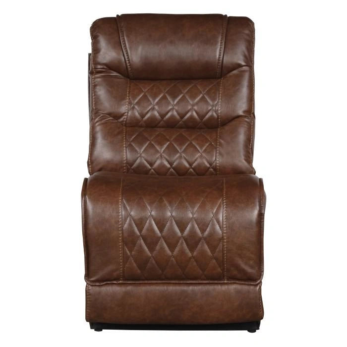 Putnam Armless Chair in Brown 9405BR-AC
