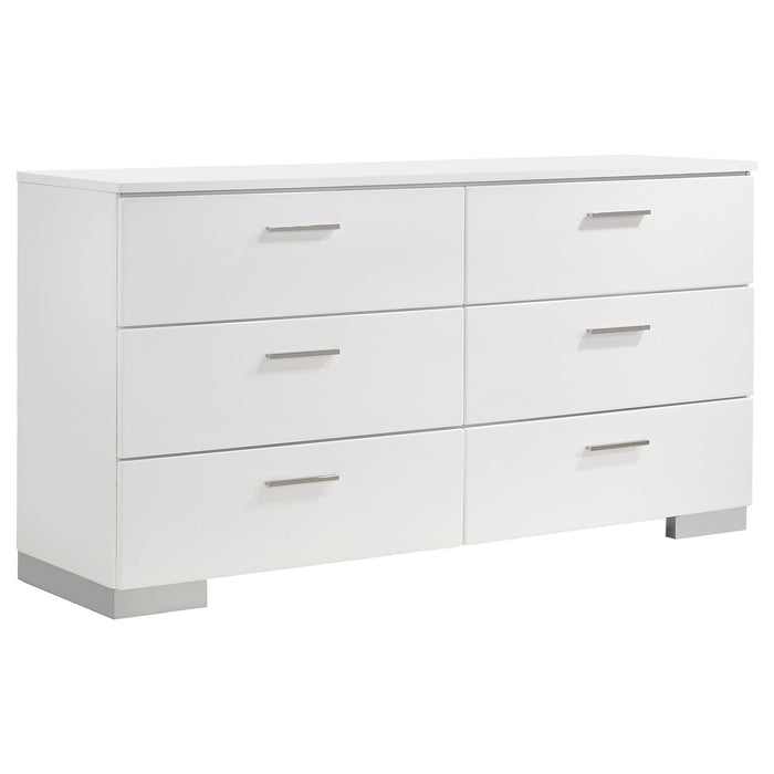 Jeremaine 5 Pc Bedroom Sets White