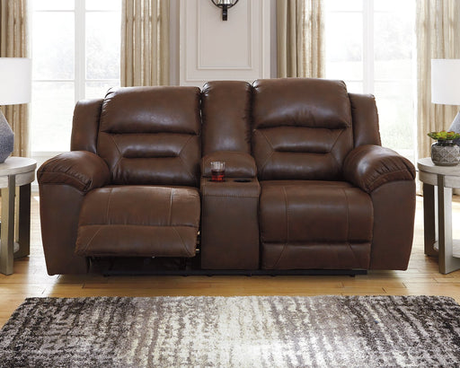 Stoneland Reclining Loveseat with Console - Furniture House (Dover,NJ)