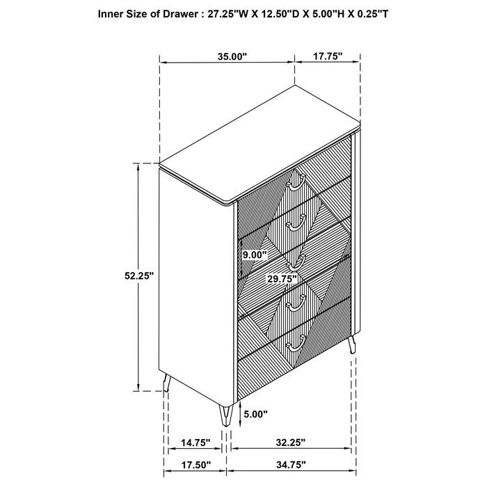 Cassia Chest of Drawers - Furniture House (Dover,NJ)