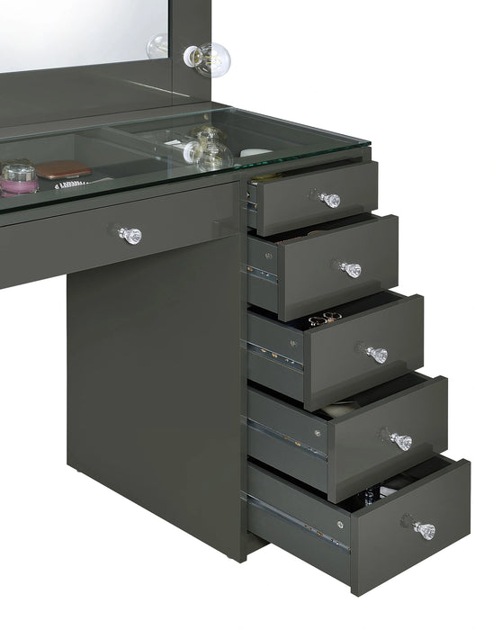 Acena Makeup Vanity Table with LED Mirror Coaster Furniture 931143