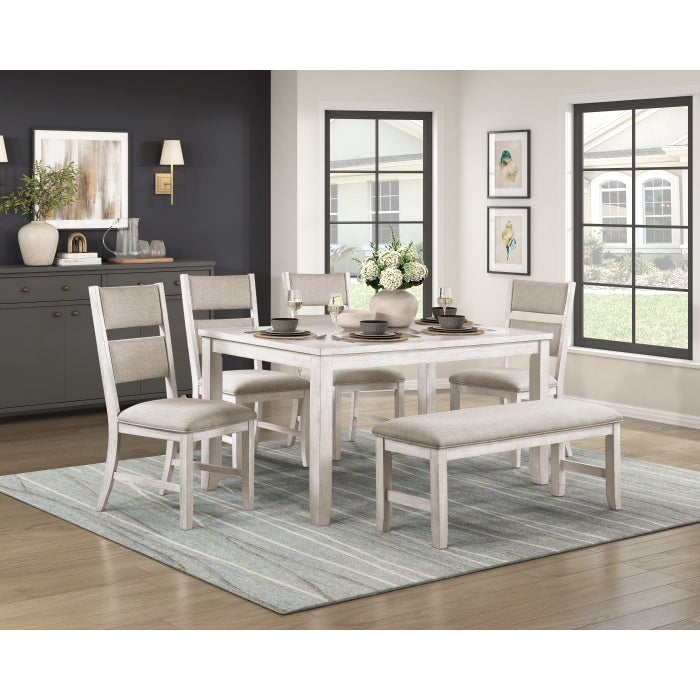 Savile Table,4 Chairs and Bench 6 pc package