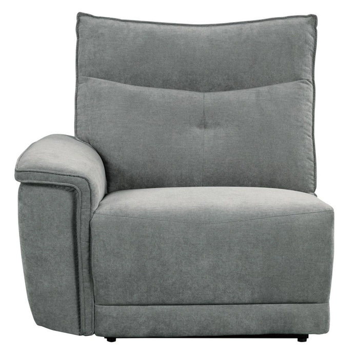 Tesoro Left Side Reclining Chair in Dark Gray 9509DG-LR