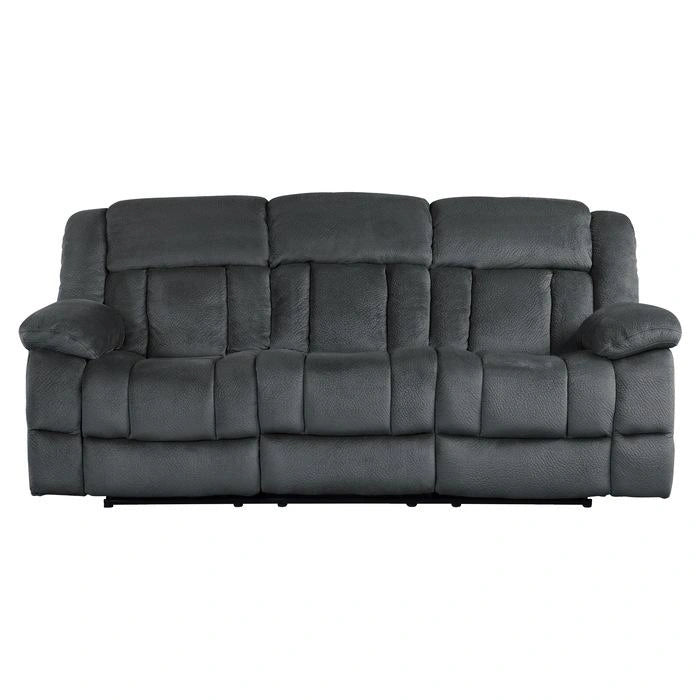 Laurelton Double Reclining Sofa in Charcoal 9636CC-3