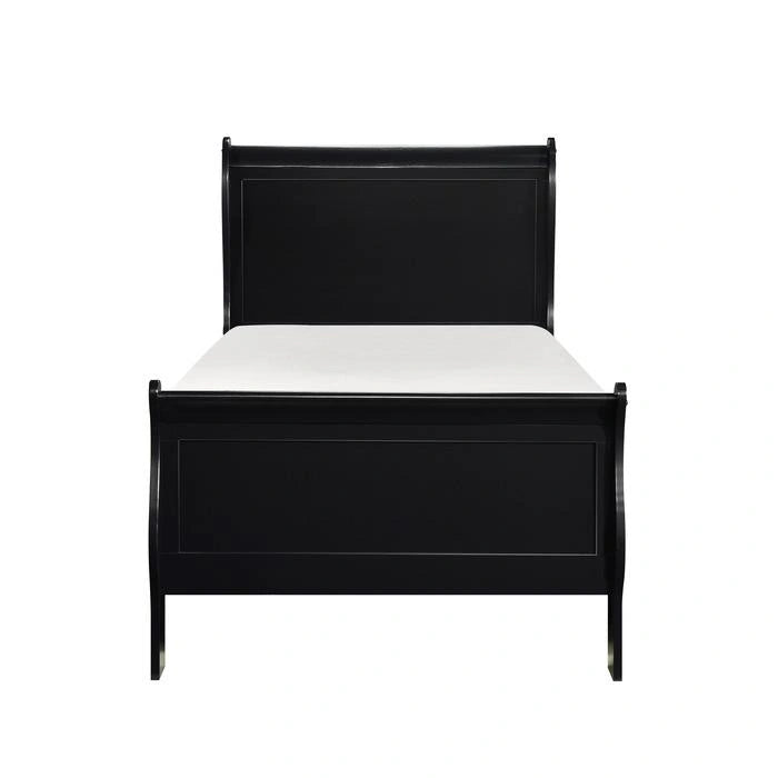 Mayville Twin Sleigh Bed in Black