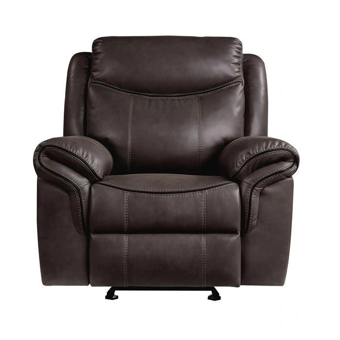 Aram Glider Reclining Chair in Brown 8206BRW-1