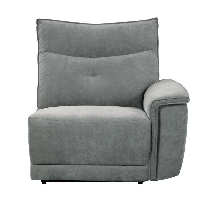 Tesoro Power Right Side Reclining Chair in Dark Gray 9509DG-RRPWH