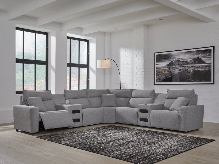 Modmax II Power Reclining Sectional with Audio Consoles - Furniture House (Dover,NJ)