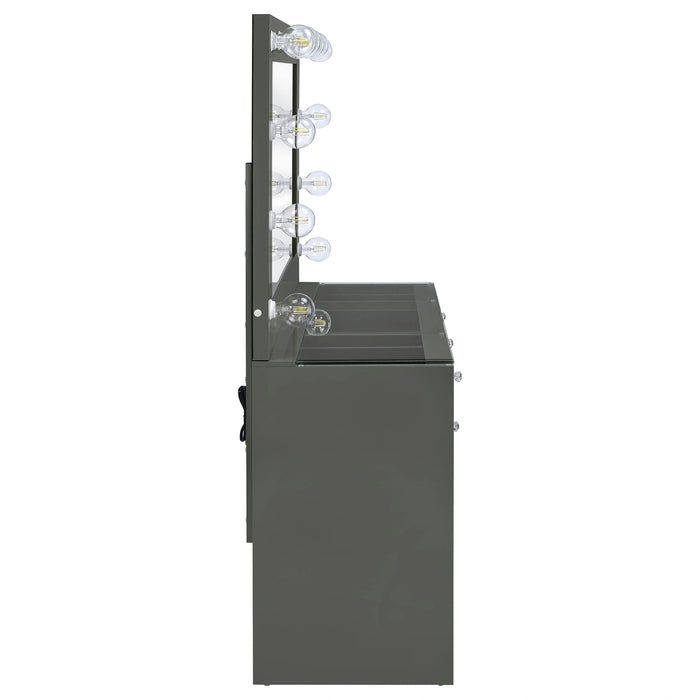 Acena Makeup Vanity Table with LED Mirror Coaster Furniture 931143