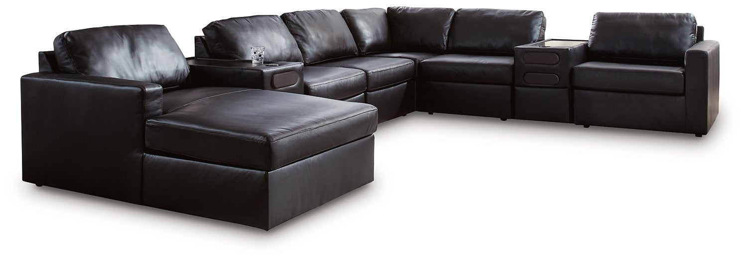 Modmax II Sectional with Chaise and Audio Consoles - Furniture House (Dover,NJ)