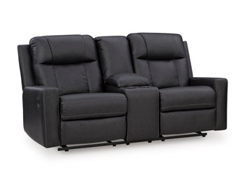 Mackmenville Reclining Loveseat with Console - Furniture House (Dover,NJ)