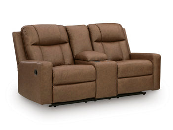 Mackmenville Reclining Loveseat with Console - Furniture House (Dover,NJ)