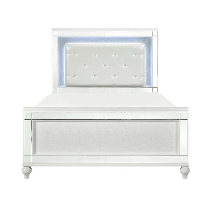 Alonza Queen LED Panel Bed 1845LED-1