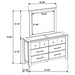 Hazlewood Dresser with Mirror - Furniture House (Dover,NJ)