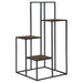 Rito 4-tier Display Shelf Rustic Brown and Black image