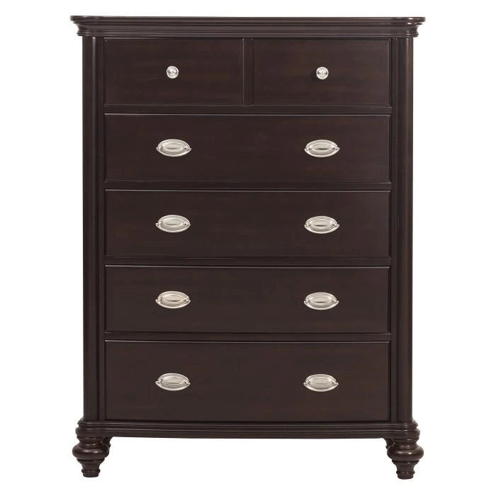 Marston 5 Drawer Chest in Dark Cherry 2615DC-9