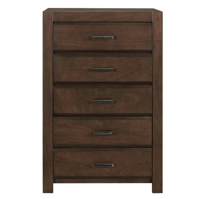 Erwan 5 Drawer Chest in Dark Walnut 1961-9