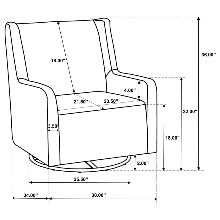 Serra Swivel Glider Chair - Furniture House (Dover,NJ)
