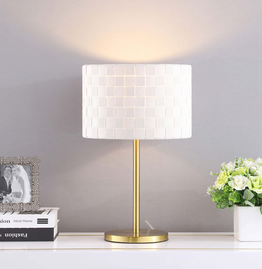 Ramiro Drum Shade Buffet Table Lamp Gold image