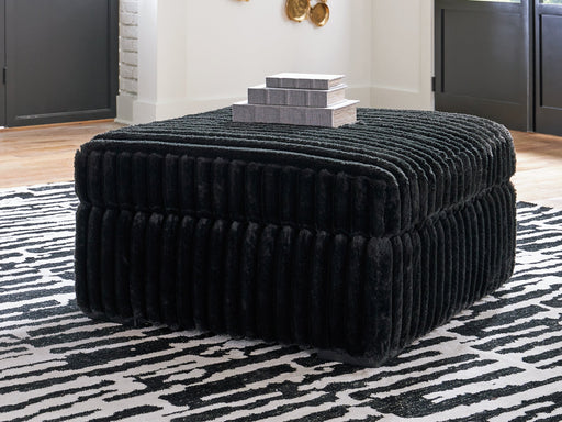 Midnight-Madness Oversized Accent Ottoman - Furniture House (Dover,NJ)