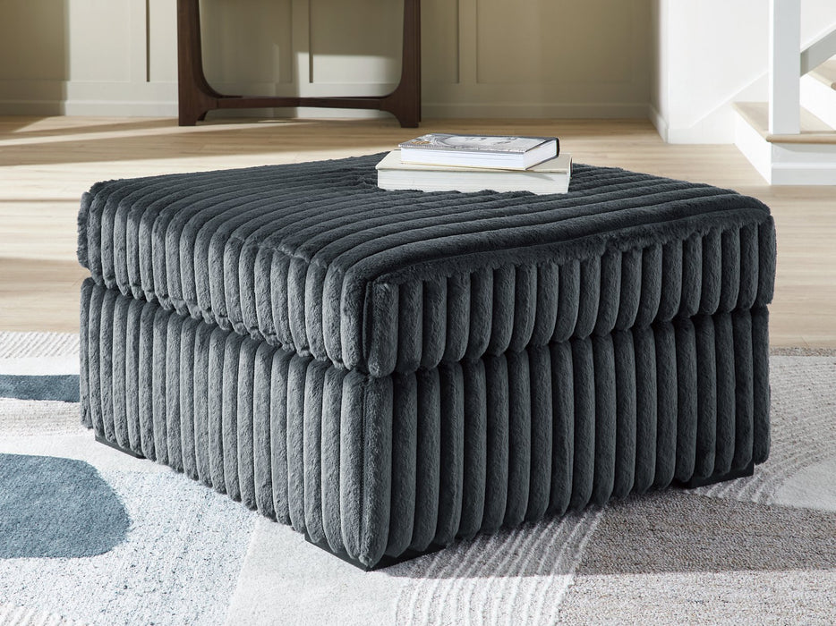 Midnight-Madness Oversized Accent Ottoman - Furniture House (Dover,NJ)