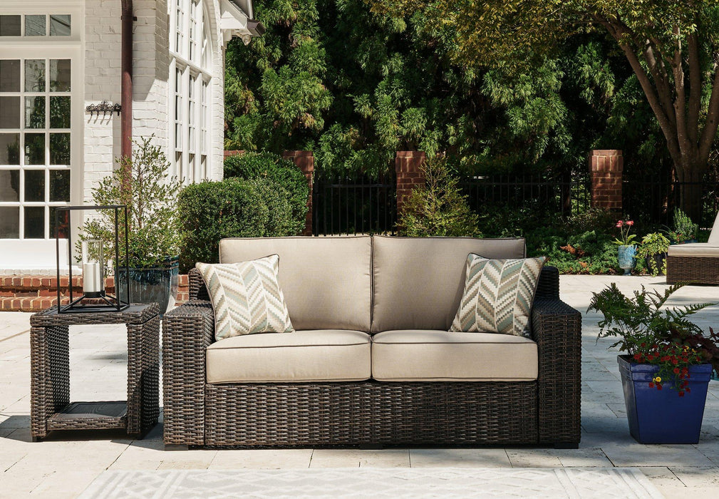 Coastline Bay Outdoor Loveseat with Cushion - Furniture House (Dover,NJ)