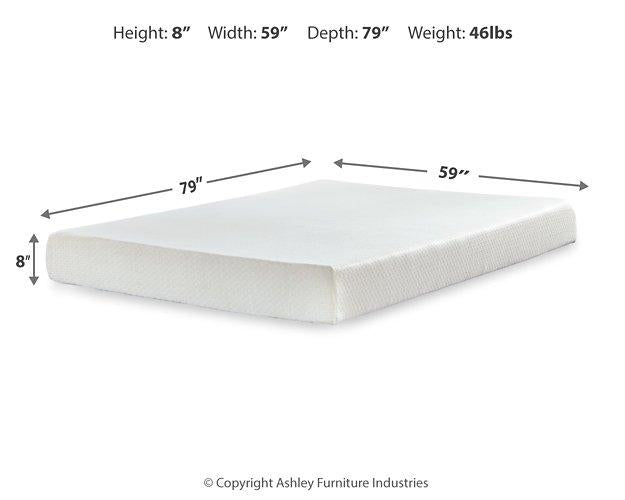 Chime 8 Inch Memory Foam Mattress in a Box - Furniture House (Dover,NJ)