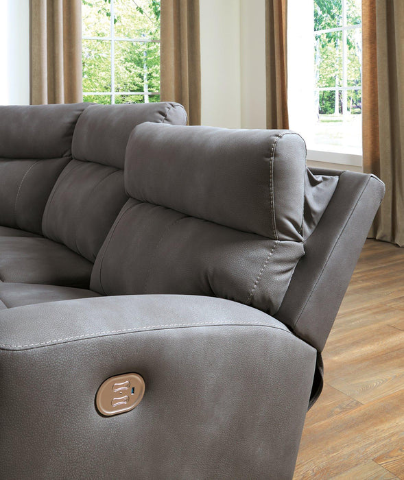 Next-Gen DuraPella Power Reclining Sectional Loveseat - Furniture House (Dover,NJ)