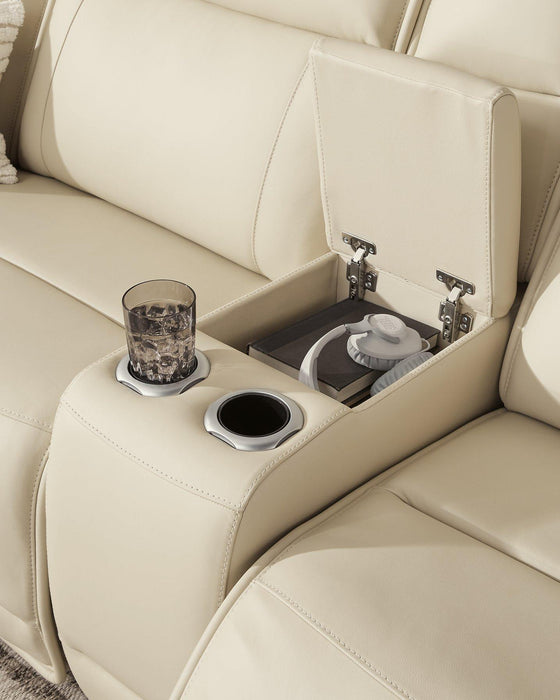 Double Deal Reclining Sectional with Console - Furniture House (Dover,NJ)