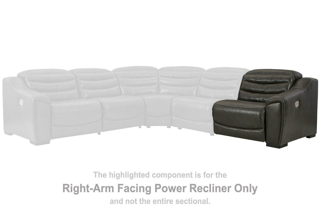 Center Line Power Reclining Sectional Loveseat - Furniture House (Dover,NJ)
