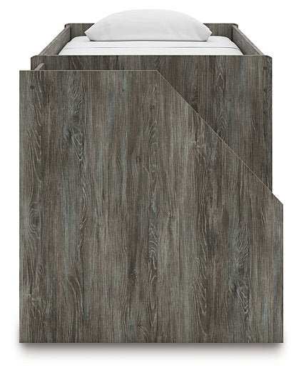 Frandern Loft Bed with Bookcase Storage - Furniture House (Dover,NJ)