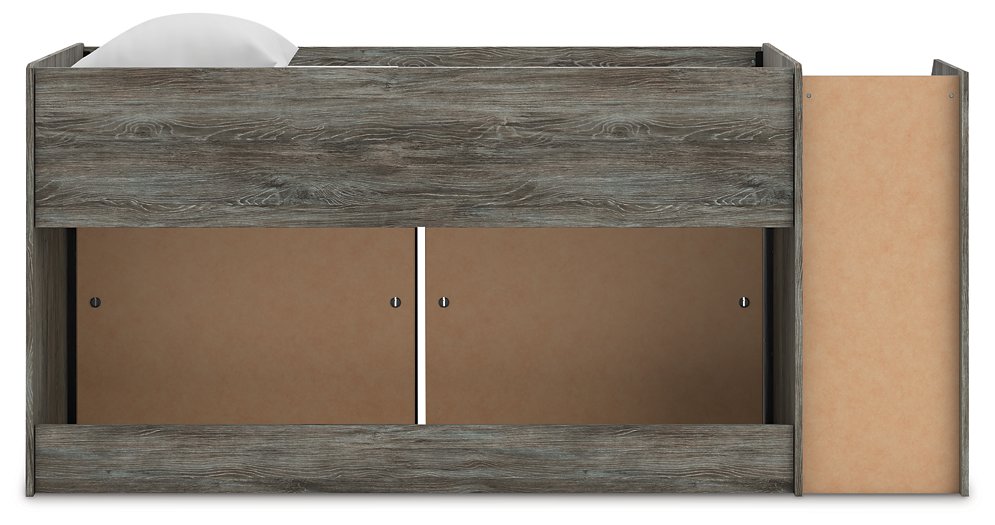 Frandern Loft Bed with Bookcase Storage - Furniture House (Dover,NJ)