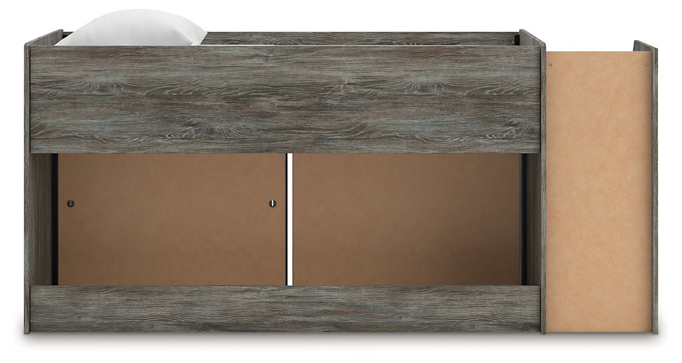 Frandern Loft Bed with Bookcase and Drawer Storage - Furniture House (Dover,NJ)