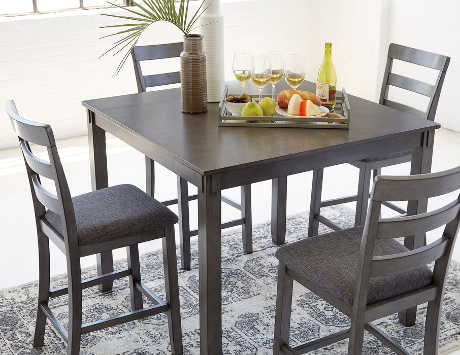 Bridson Counter Height Dining Table and Bar Stools (Set of 5) - Furniture House (Dover,NJ)