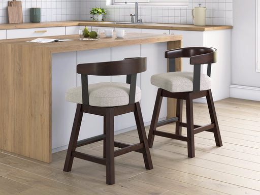 Haddigan Counter Height Barstool (Set of 2) - Furniture House (Dover,NJ)