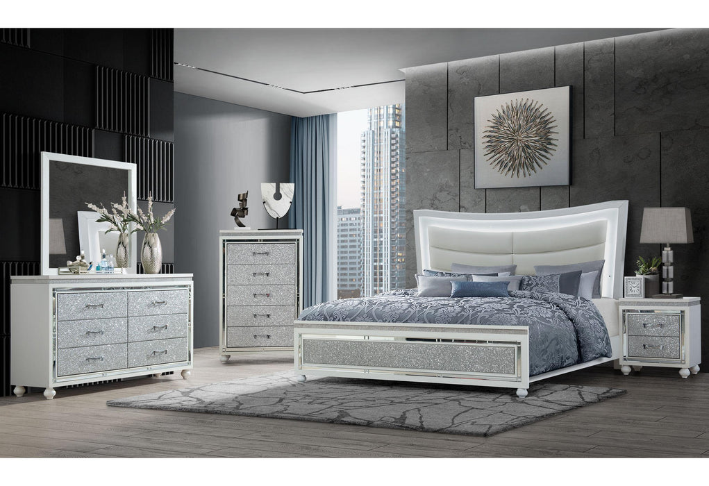 COLLETE WHITE QUEEN BED GROUP - Furniture House (Dover,NJ)