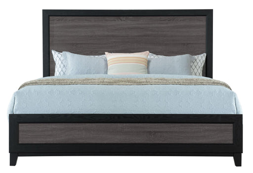 LISBON GREY AND BLACK KING BED image