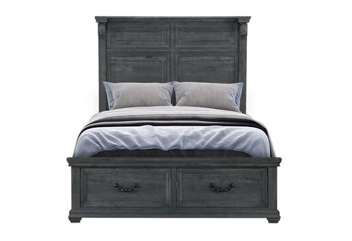 TATUM GREY QUEEN BED WITH STORAGE - Furniture House (Dover,NJ)
