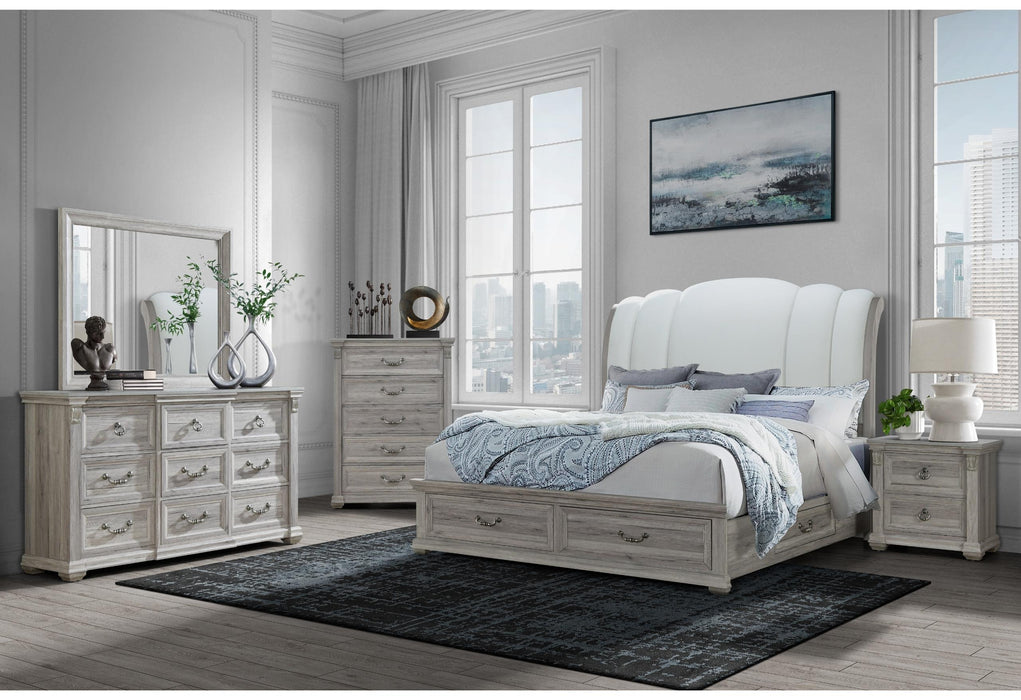 ROWAN NATURAL STORAGE QUEEN BED GROUP - Furniture House (Dover,NJ)