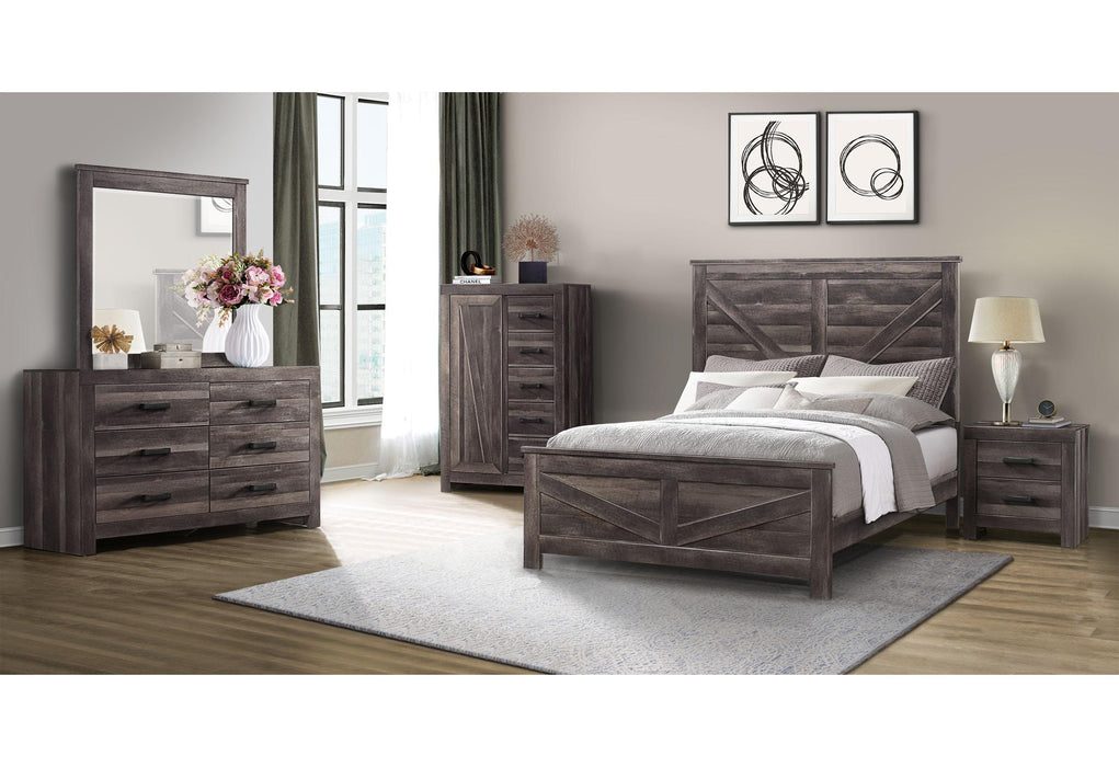 VISION DARK OAK KING BED GROUP image