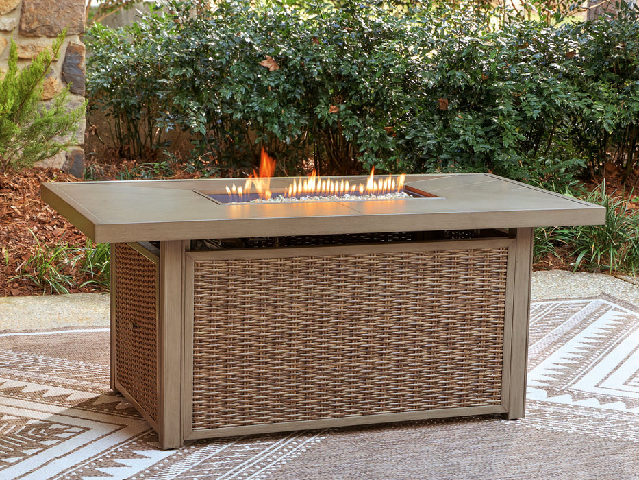 Laguna Heights Outdoor Fire Pit Table - Furniture House (Dover,NJ)