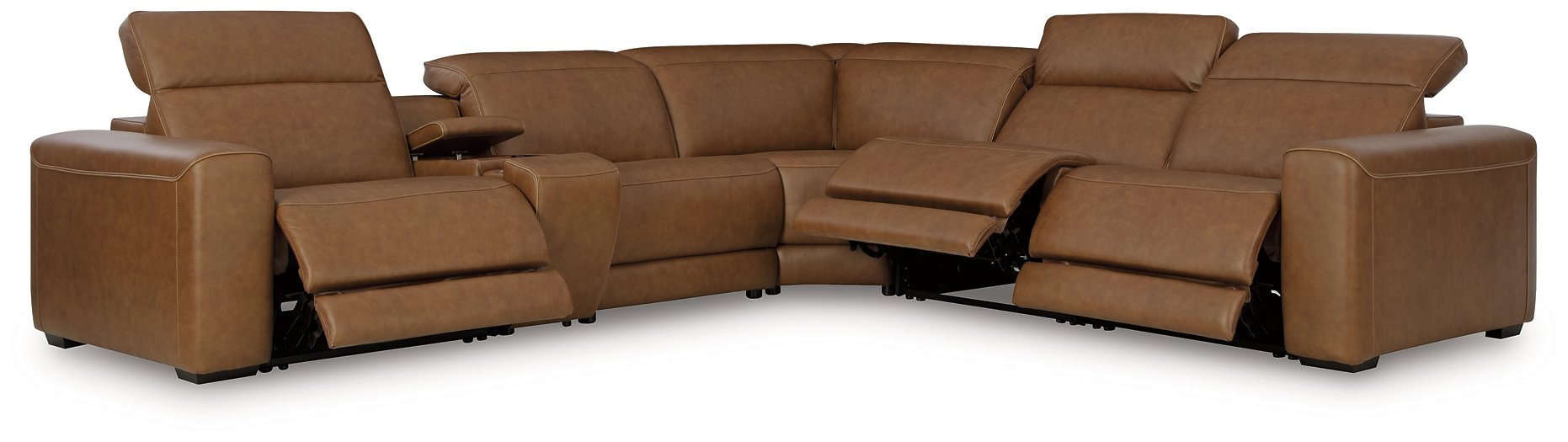 Magic Man 5-Piece Power Reclining Sectional - Furniture House (Dover,NJ)