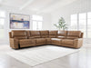 DeepWakes Reclining Sectional with Storage Console - Furniture House (Dover,NJ)